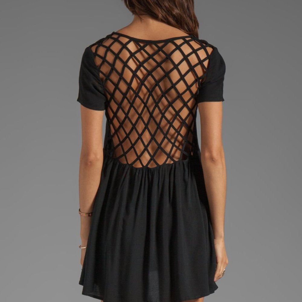 Evil Twin Paranoid Cage Back Babydoll Mini Dress NWT - Picture 4 of 10
